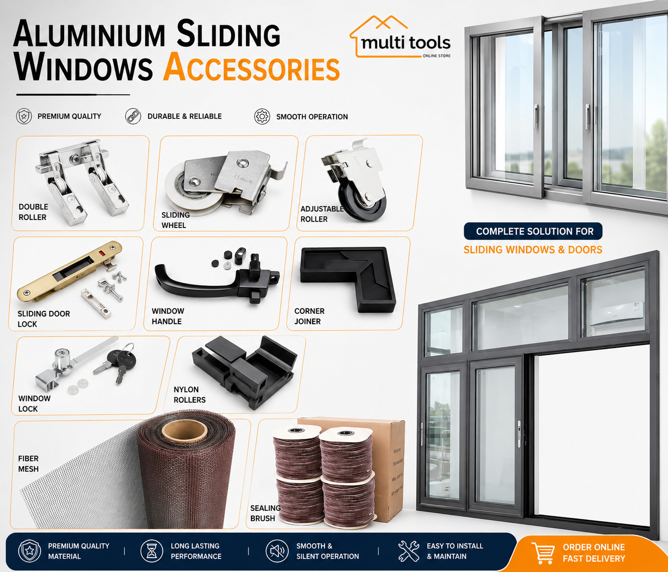 Aluminium Sliding Windows Accessories