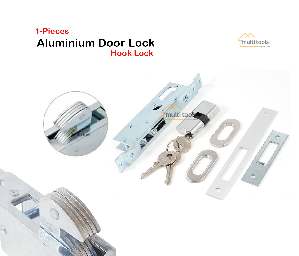 Aluminium Door Lock Hook Lock