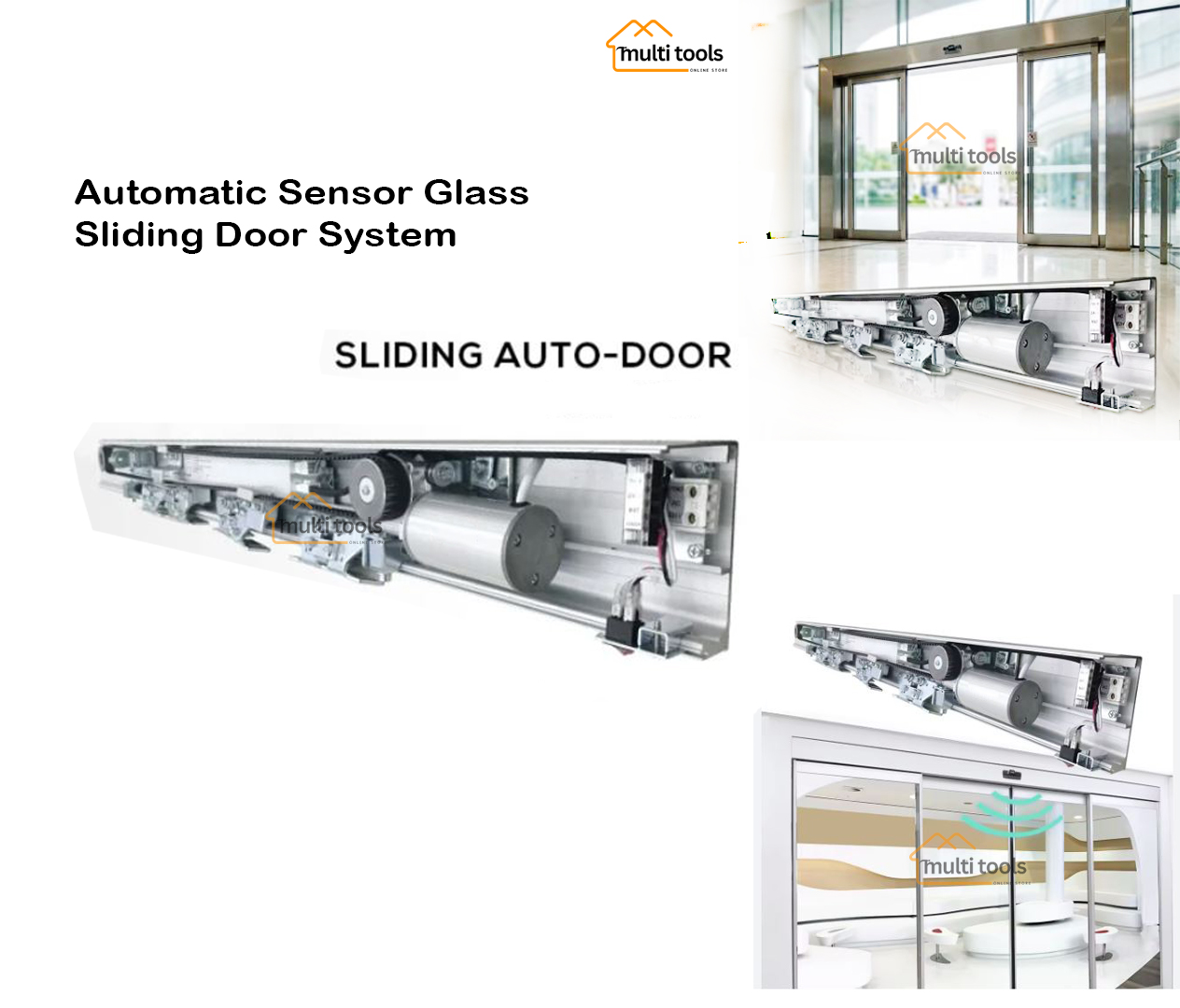Automatic Sensor Glass Sliding Door System