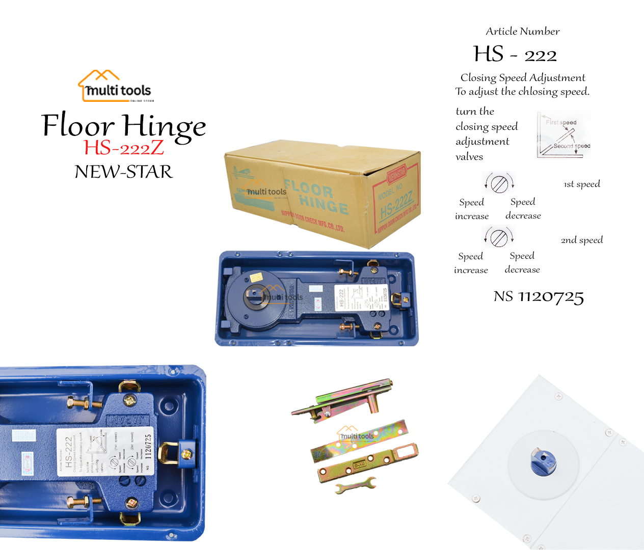 Floor Hinge- Hs-222Z New Star