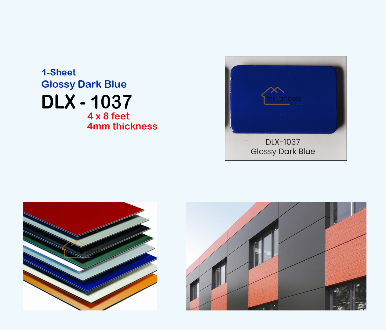 Glossy Dark Blue #1037 (4Mm)