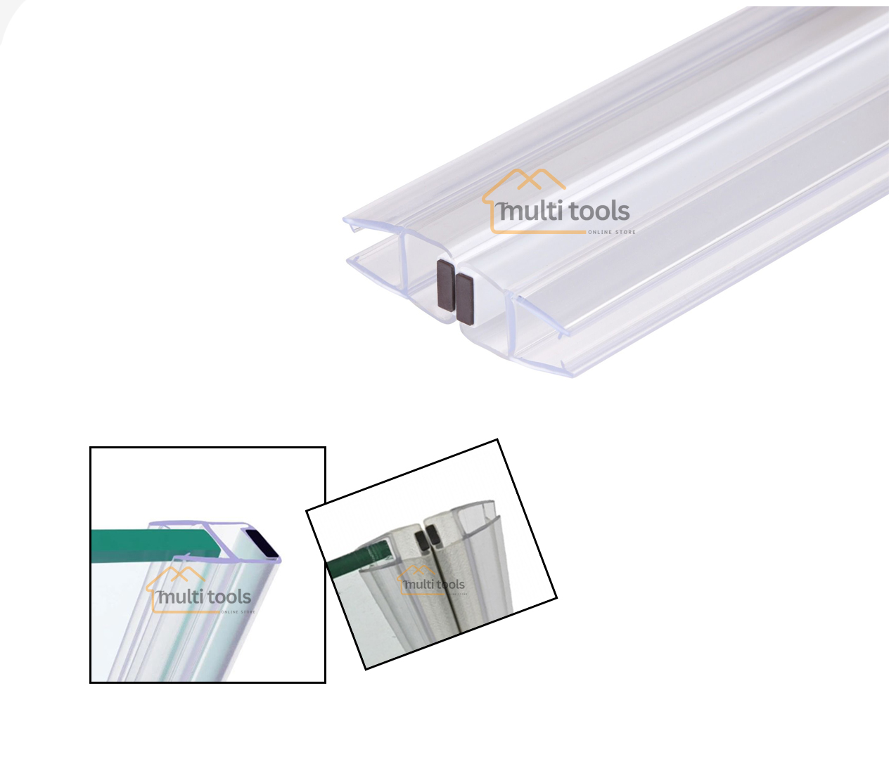  Magnetic Shower Door Seals (12Mm X 7Feet)