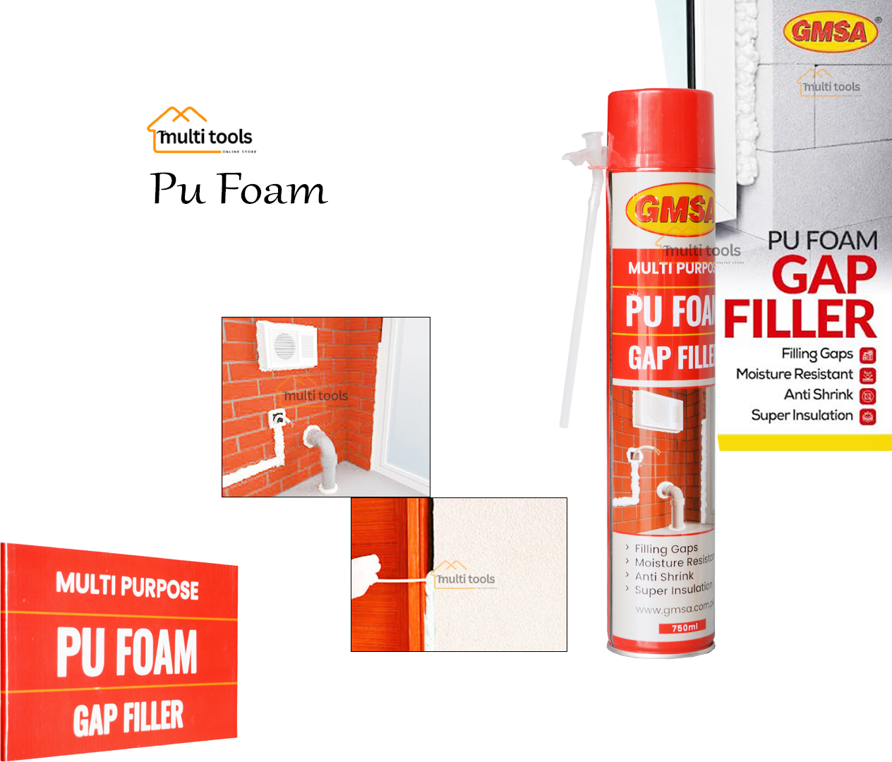 Pu Foam Gmsa 750Ml