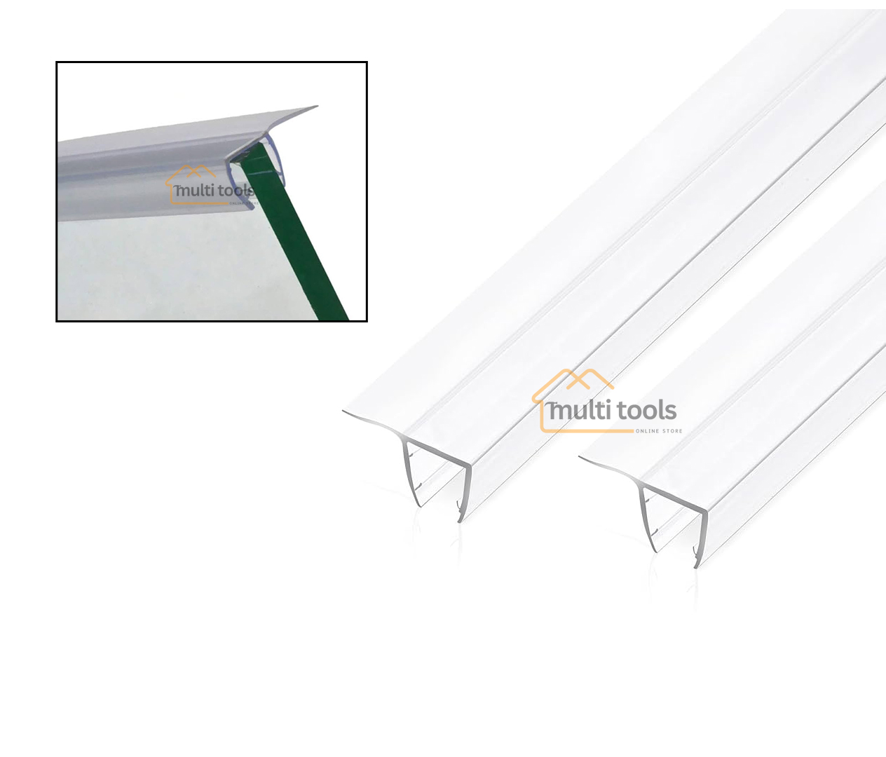  Shower Door Seal Strip F Type (12Mm X 7Feet)