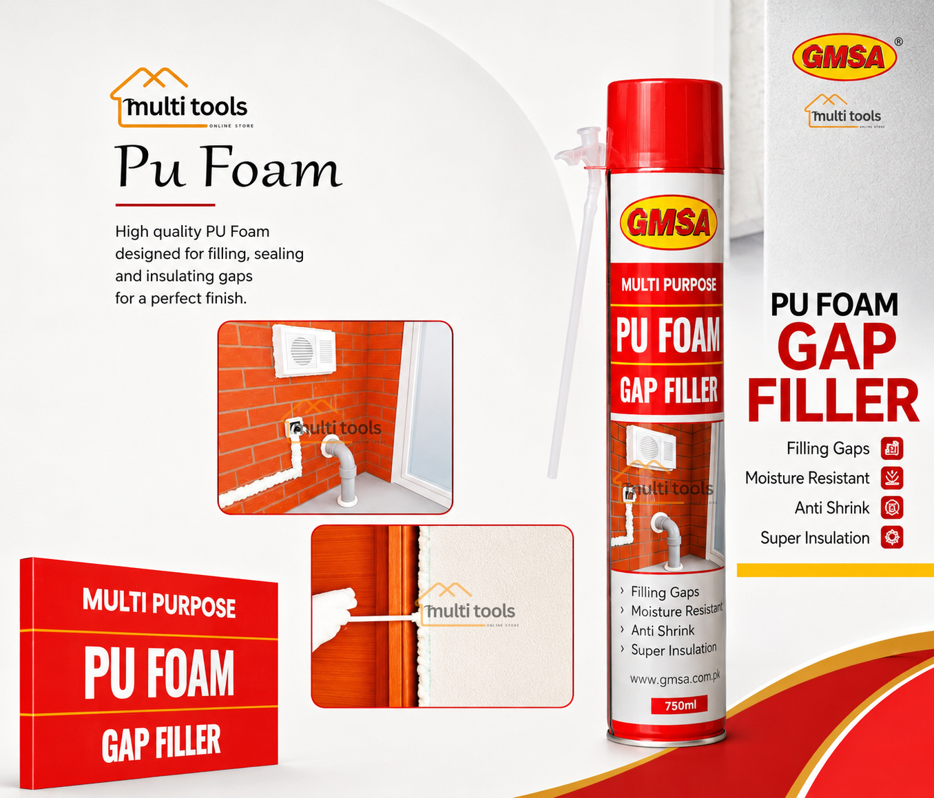 Pu Foam Gmsa 750Ml