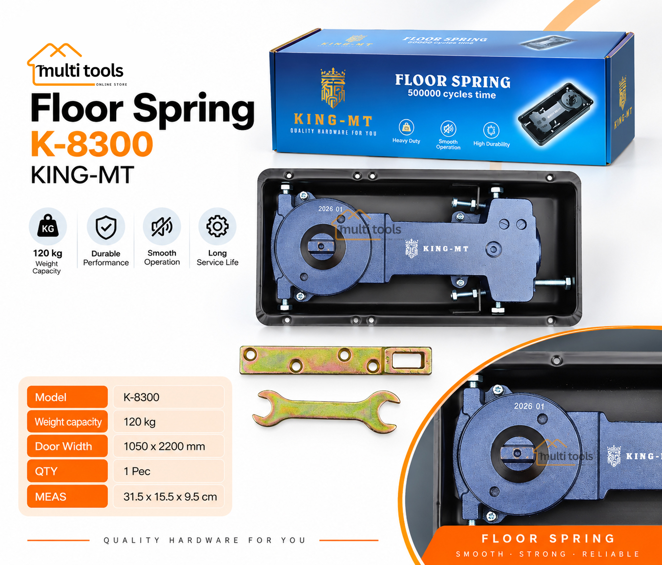 Floor Spring -K-8300 King-Mt