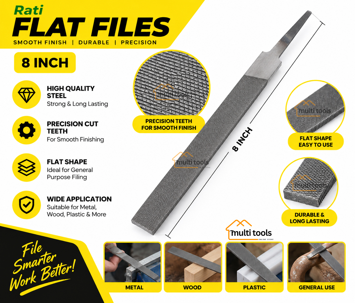 Flat Files (8 Inch)