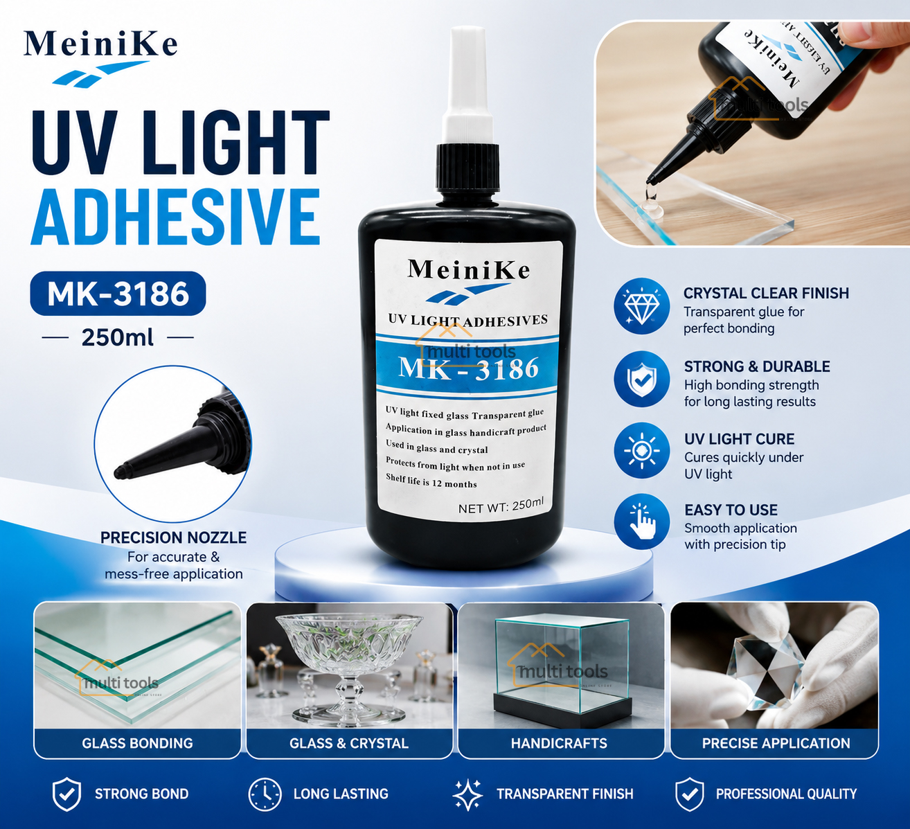 Uv Light Adhesive (250Ml)