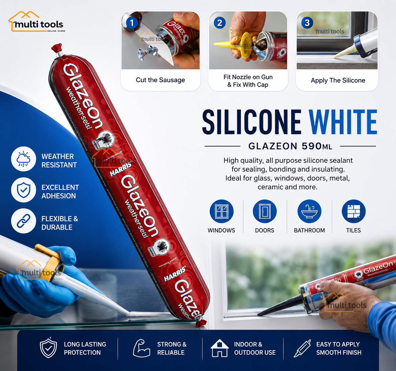 Silicone White  (Glazeon 590 ml)