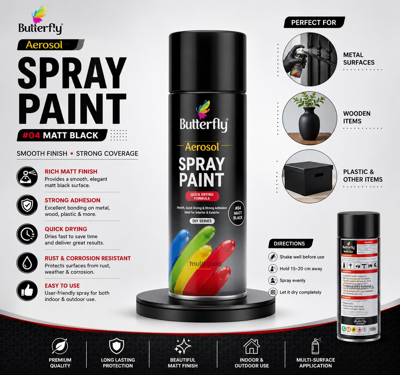 Spray Paint (04 Matt Black)