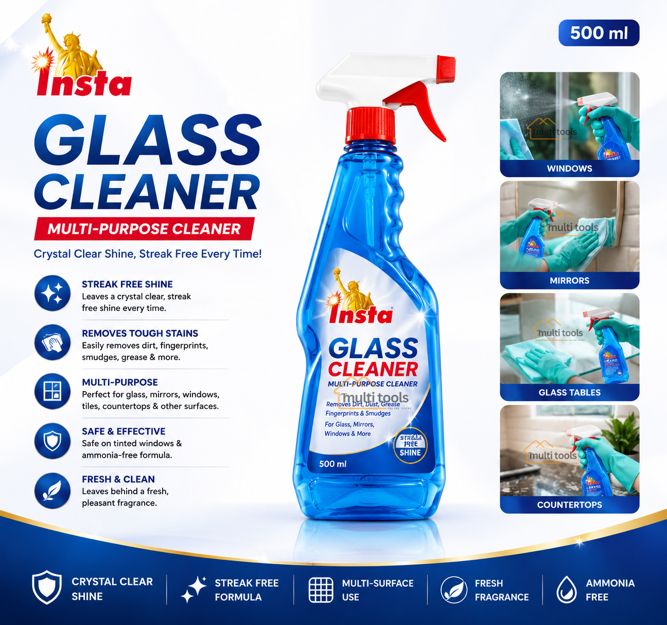 Glass Cleaner (500Ml)