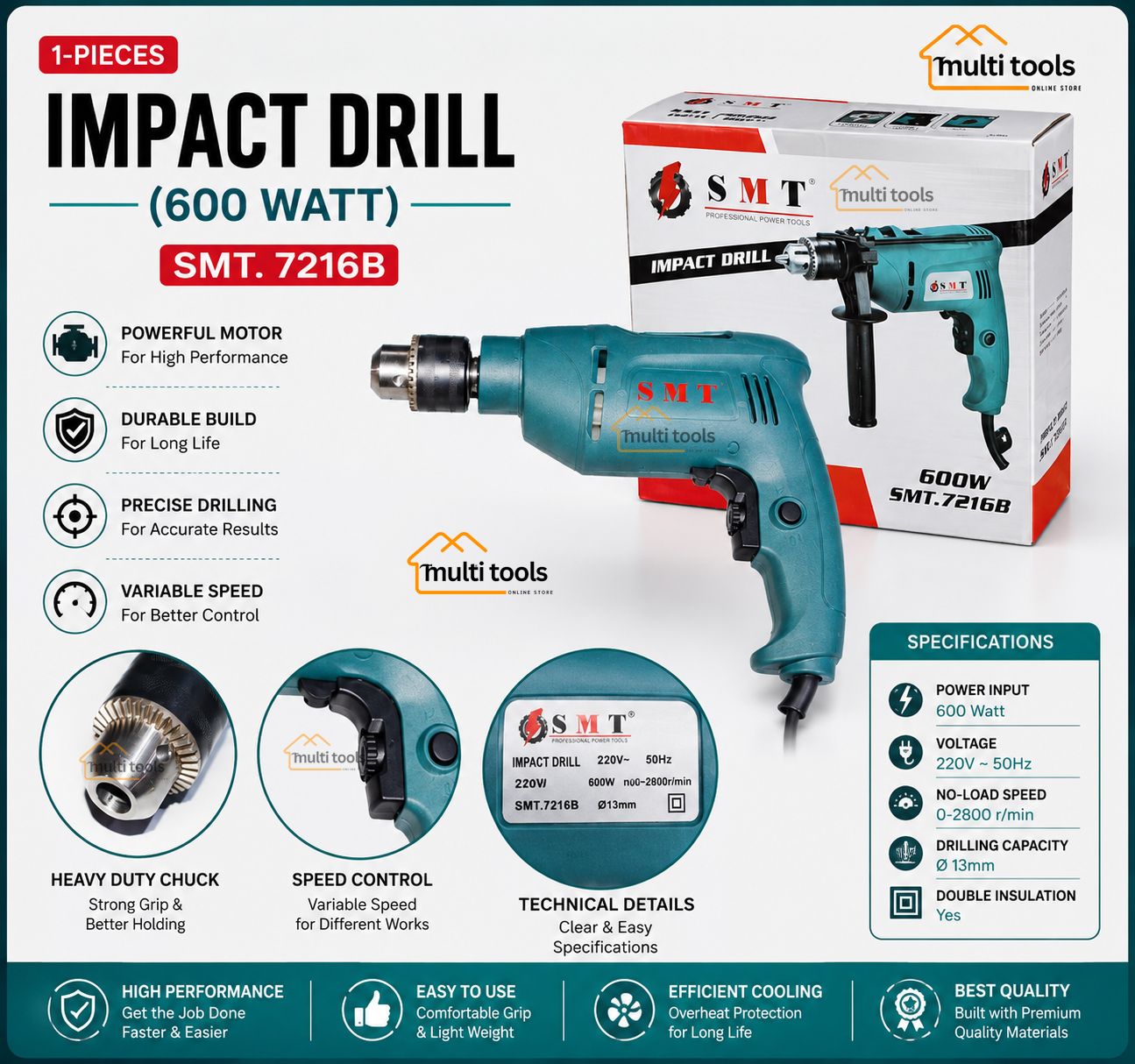 Impact Drill Professional Smt.7216B