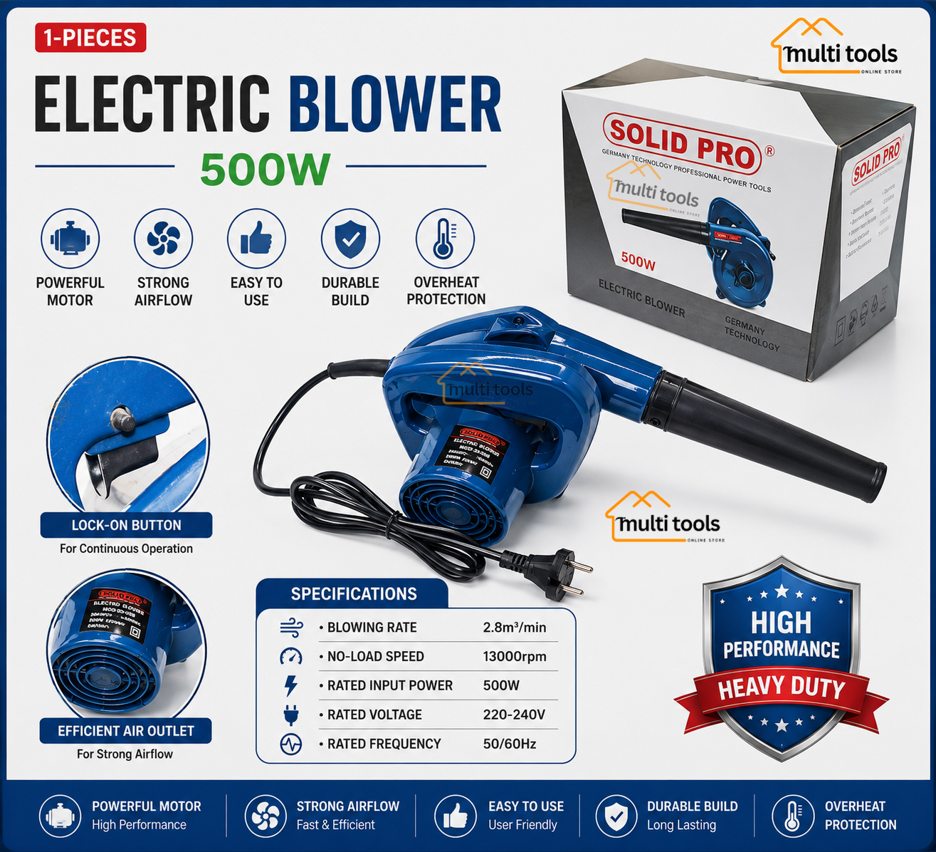 Electric Bolwer-500w