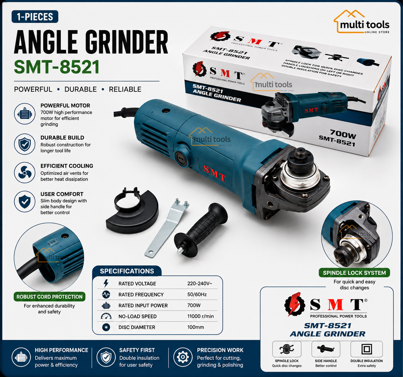 Angle Grinder Smt-8521