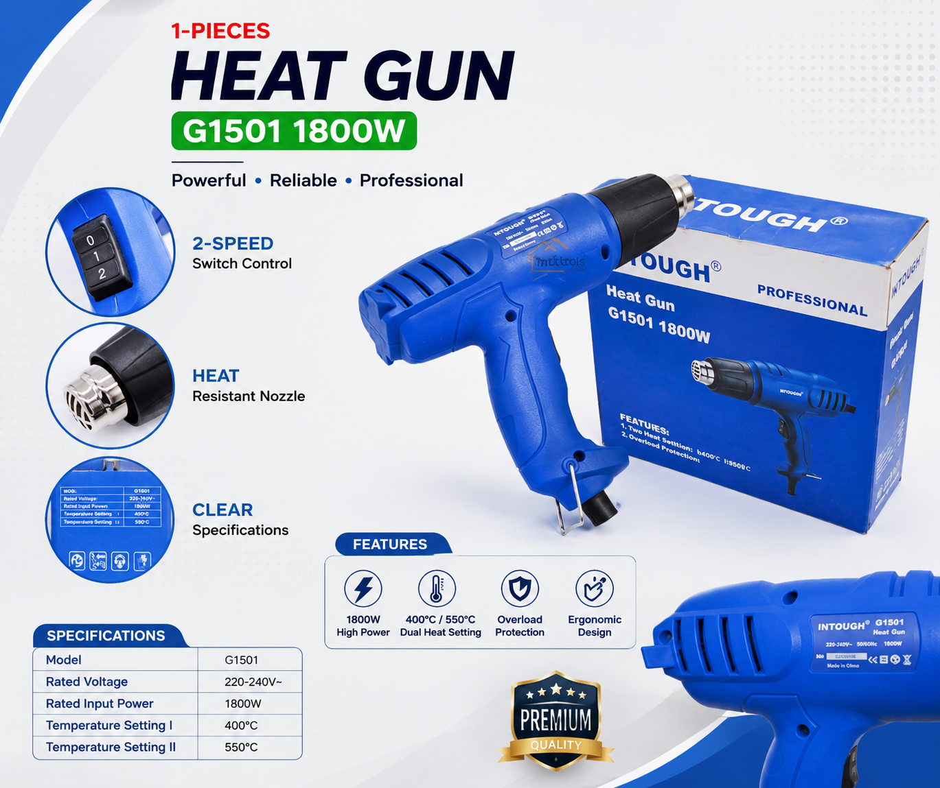 Heat Gun - G1501 1800W