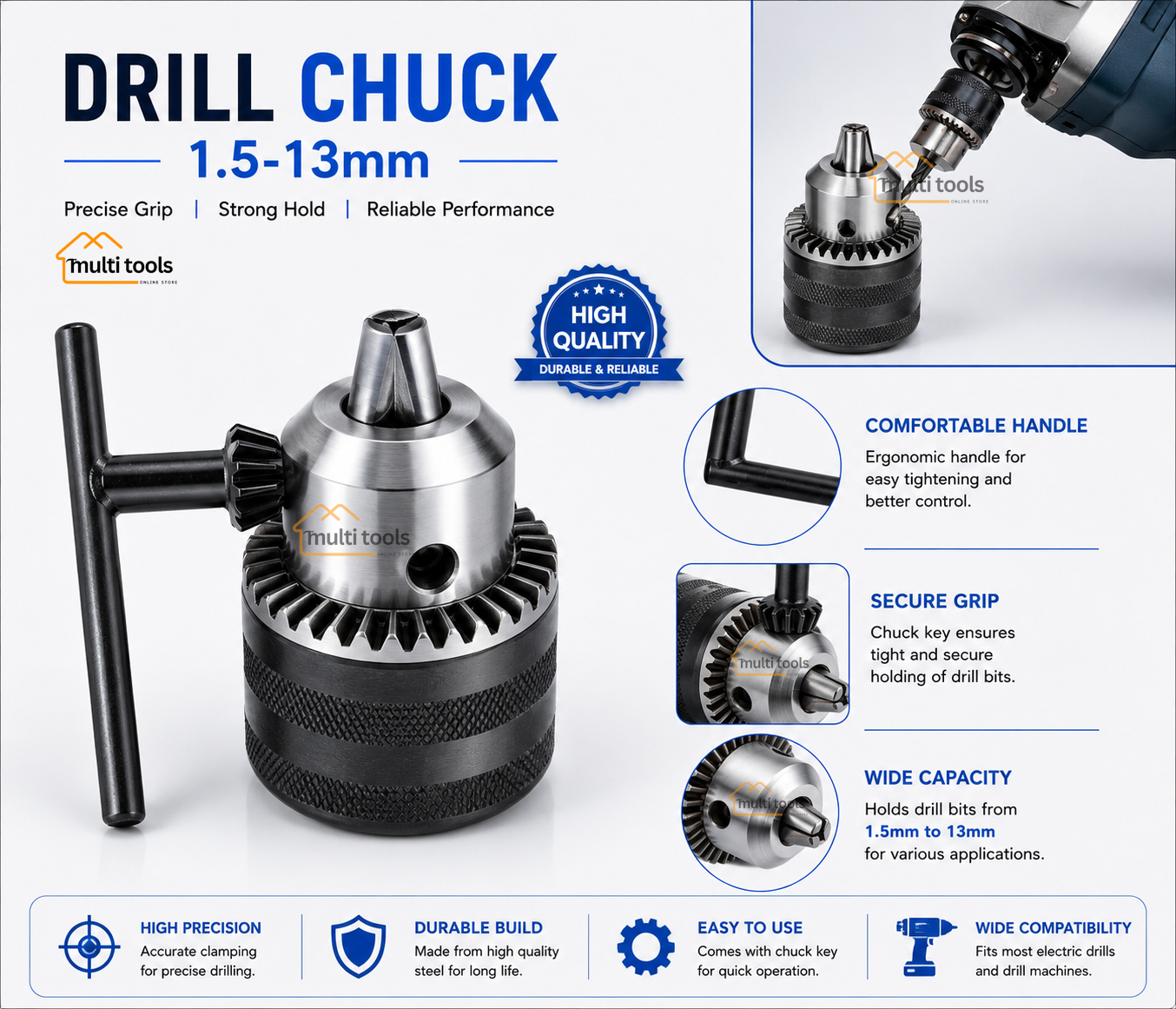 Drill Chuck 1.5-13mm