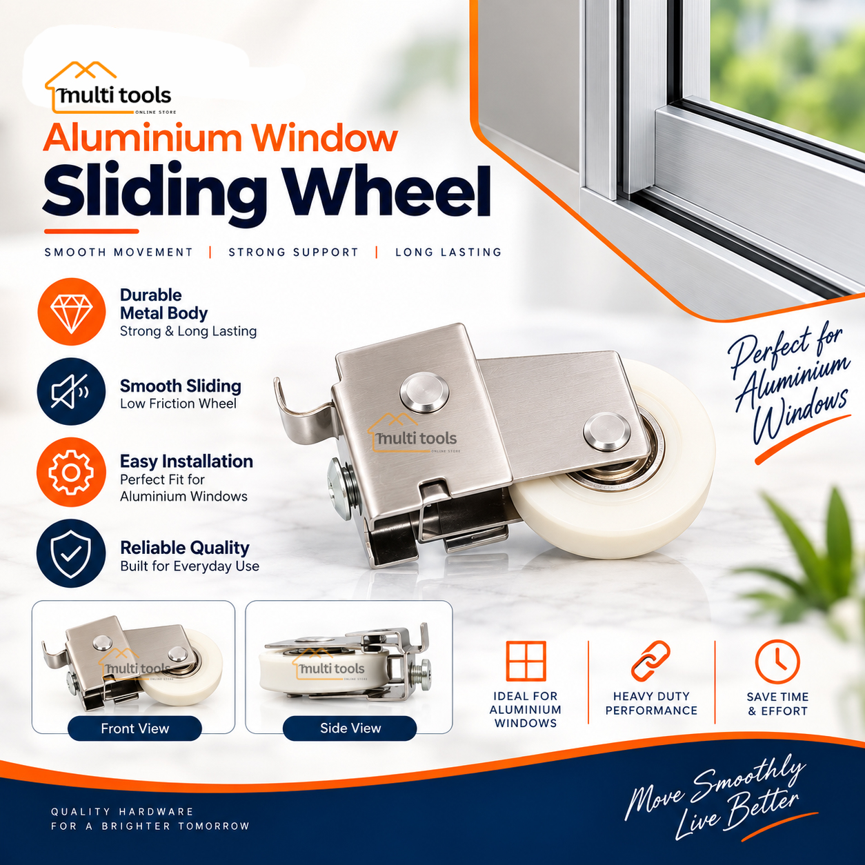 Sliding Wheel For Aluminium Windows
