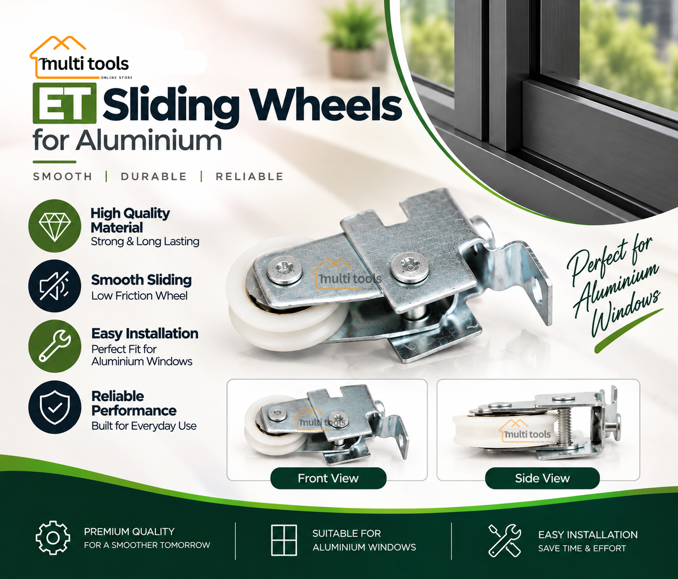 Et Sliding Wheels For Aluminium Window