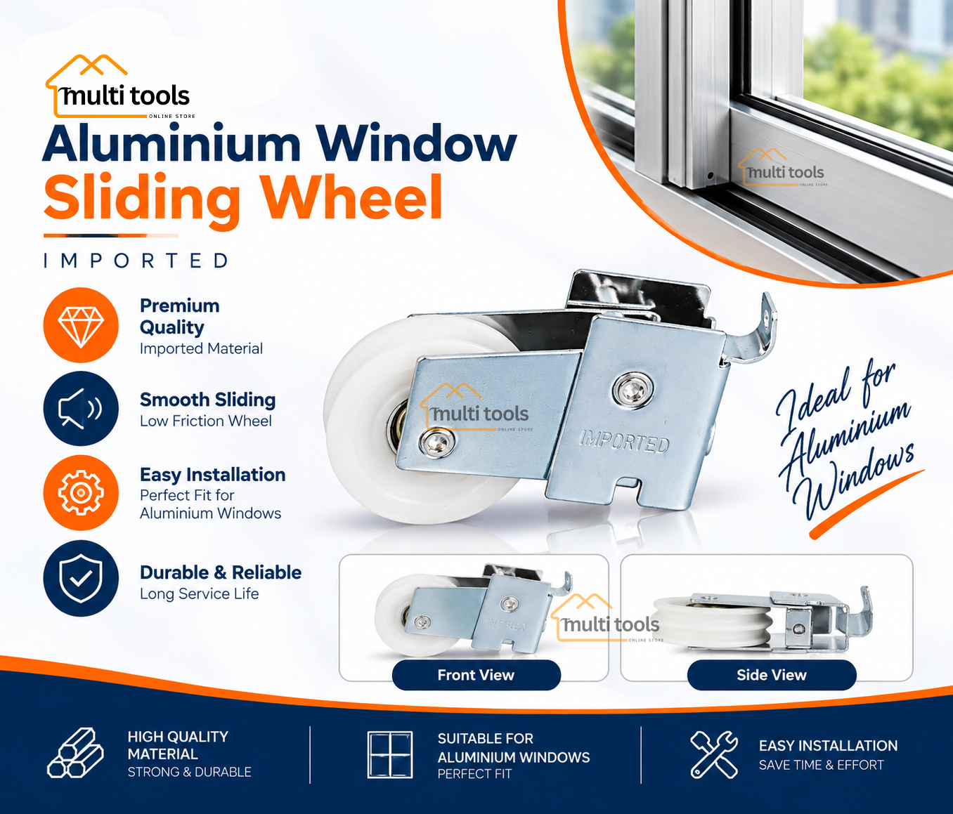 Aluminium Window Sliding Wheel Imported