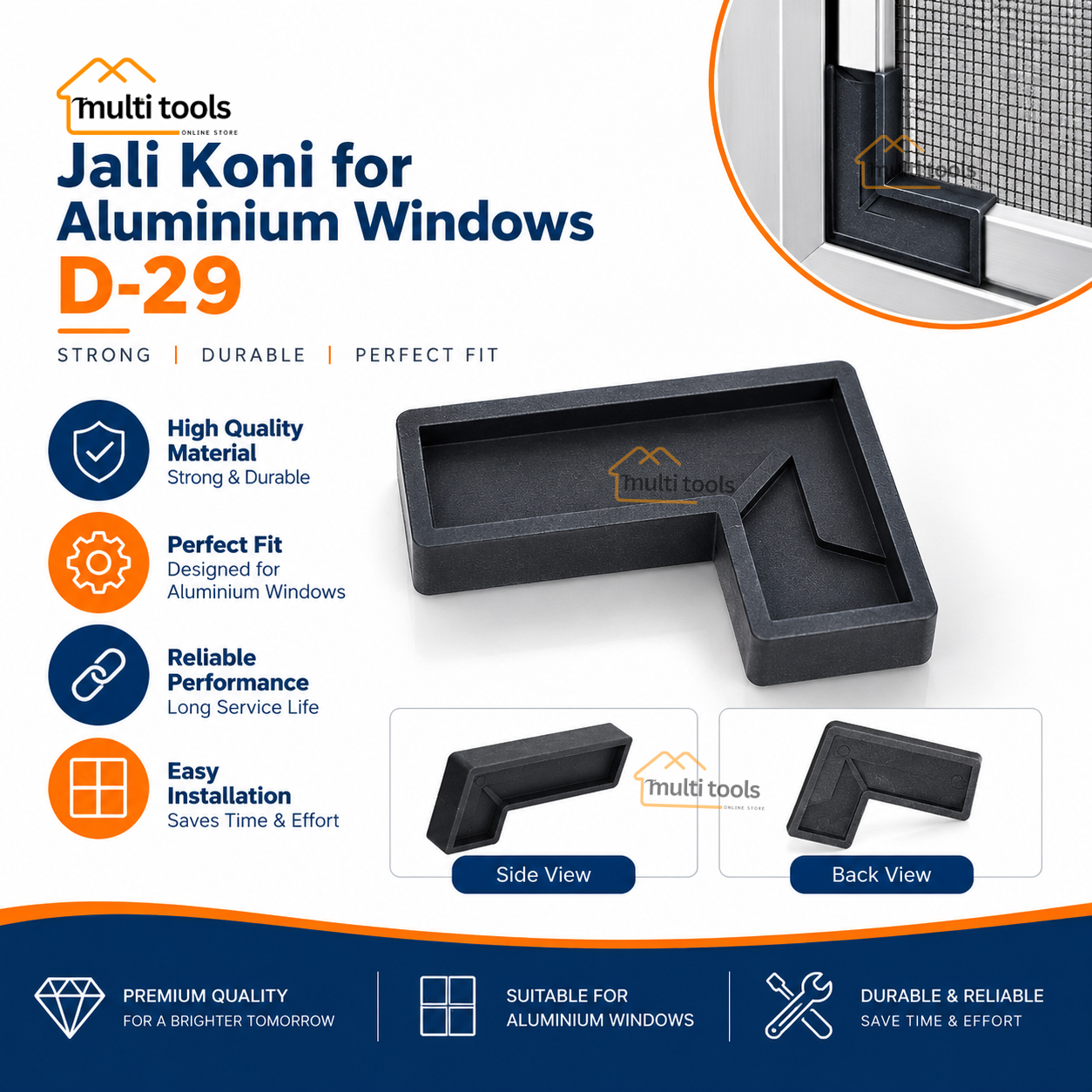 Jali Koni For Aluminium Windows D-29