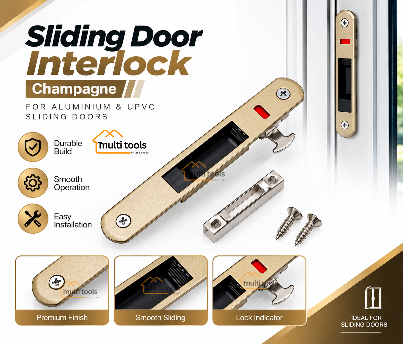 Sliding Door Interlock (Champagne)