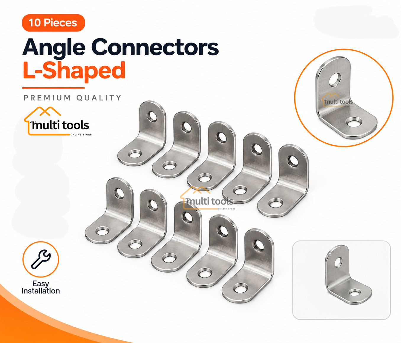 10 Pieces Angle Connectors L-Shaped