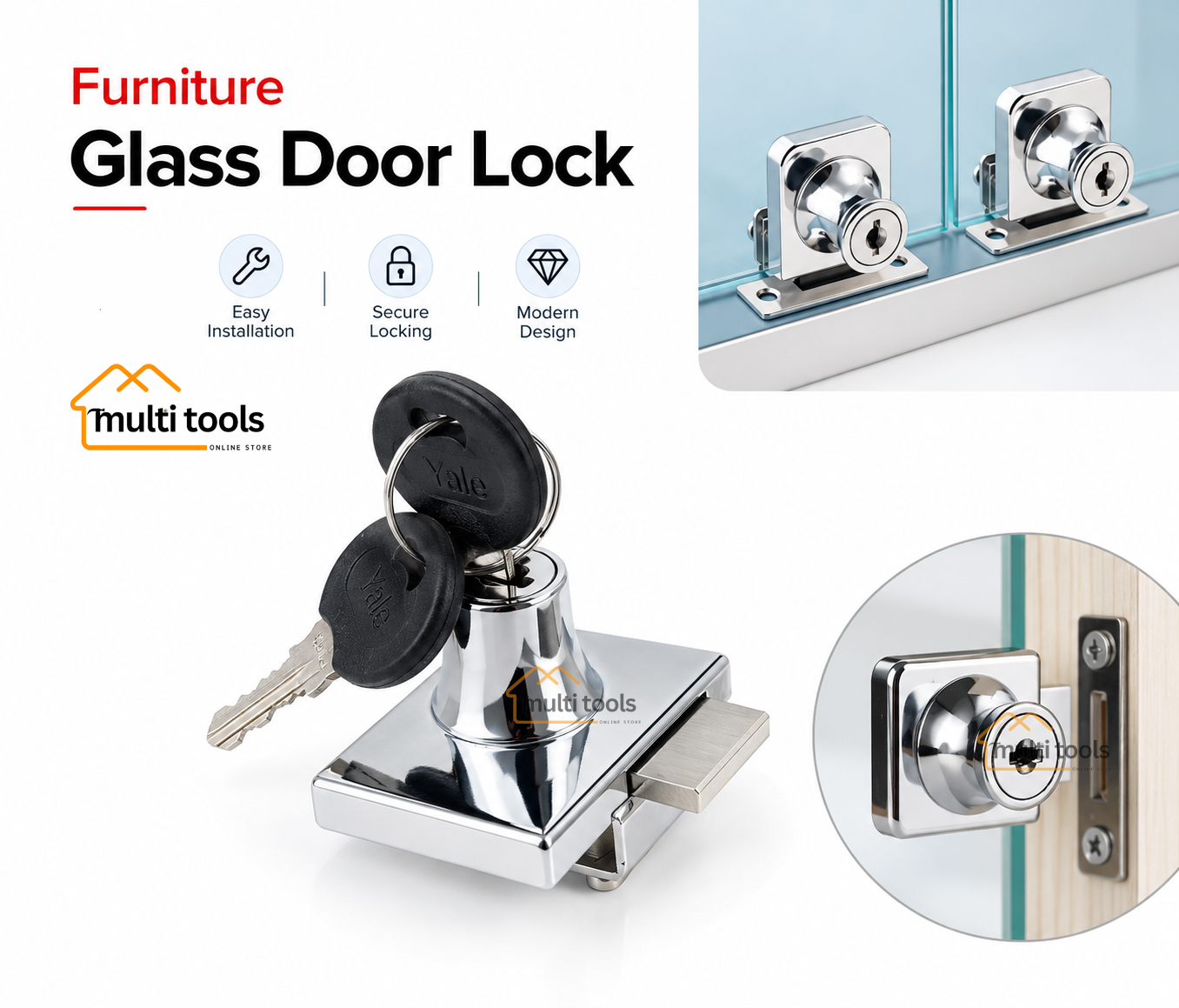Furniture Glass Door Lock