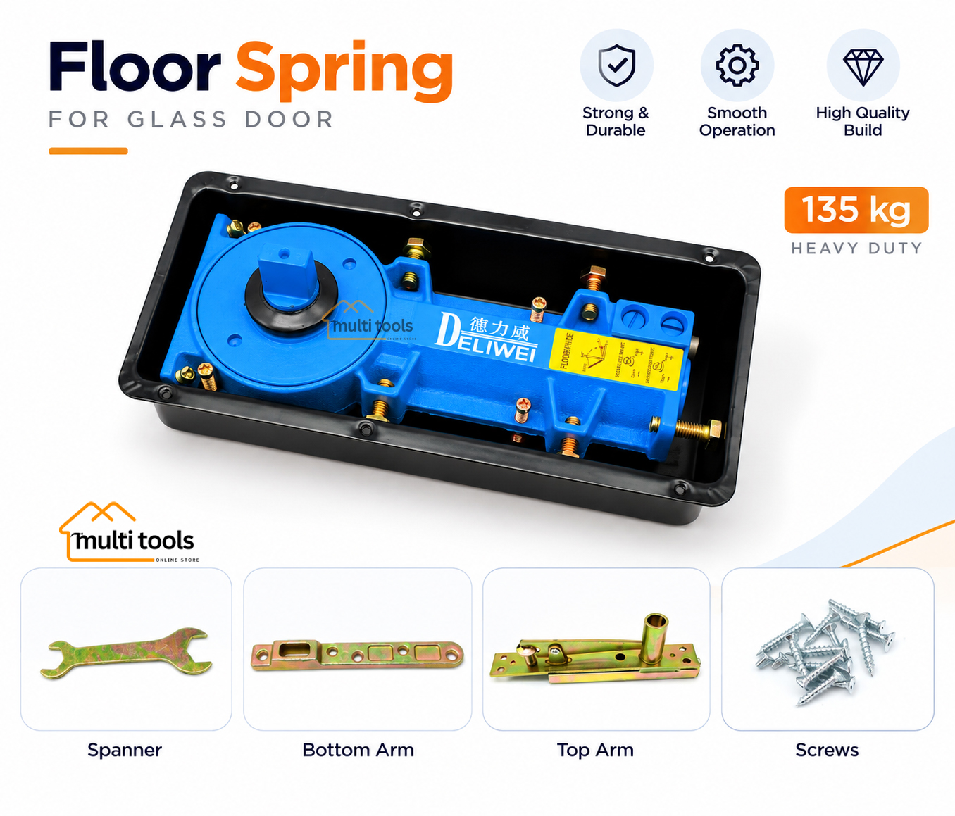 135Kg  Floor Machine For Glass Door