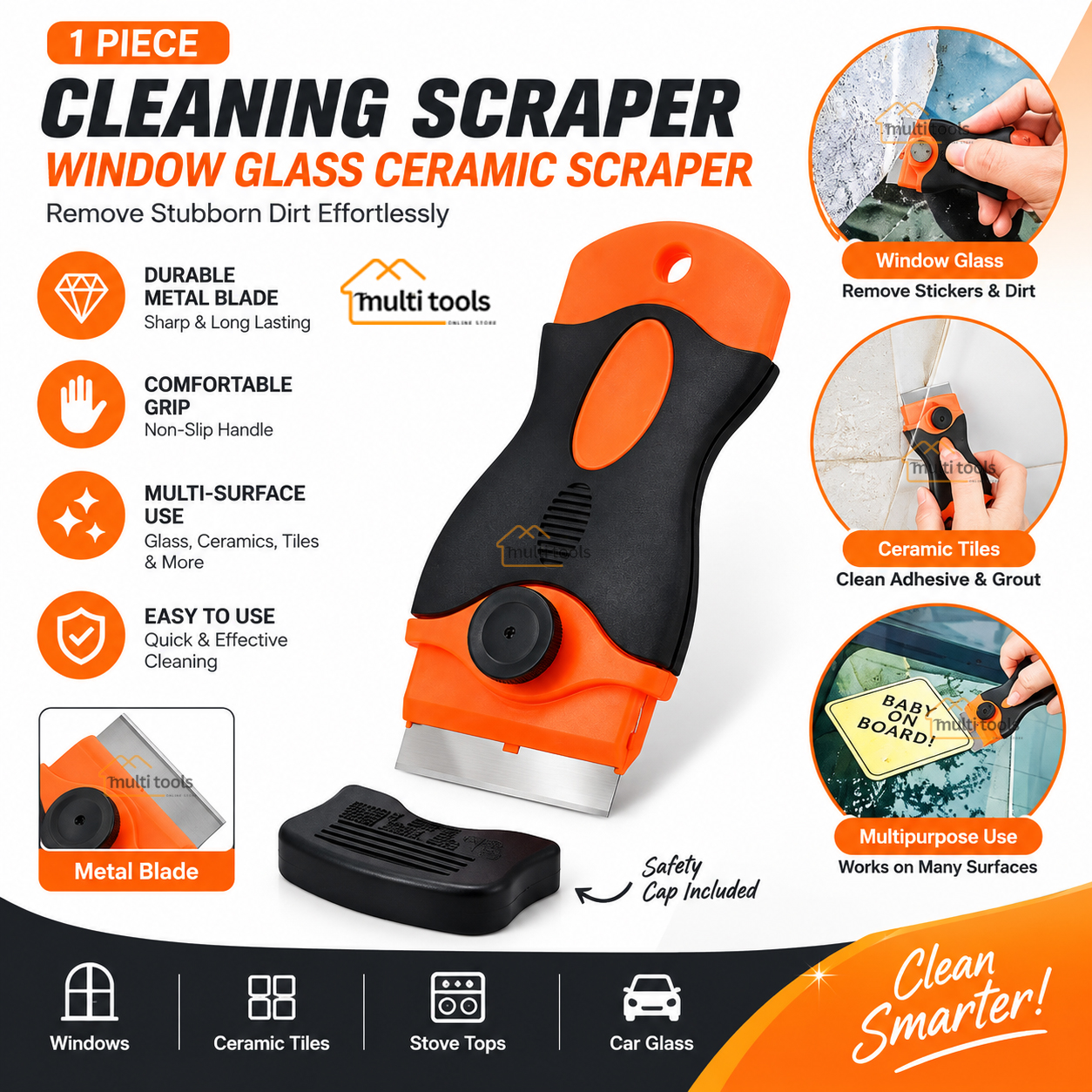 Cleaning Scraper Window Glass Ceramic Scraper