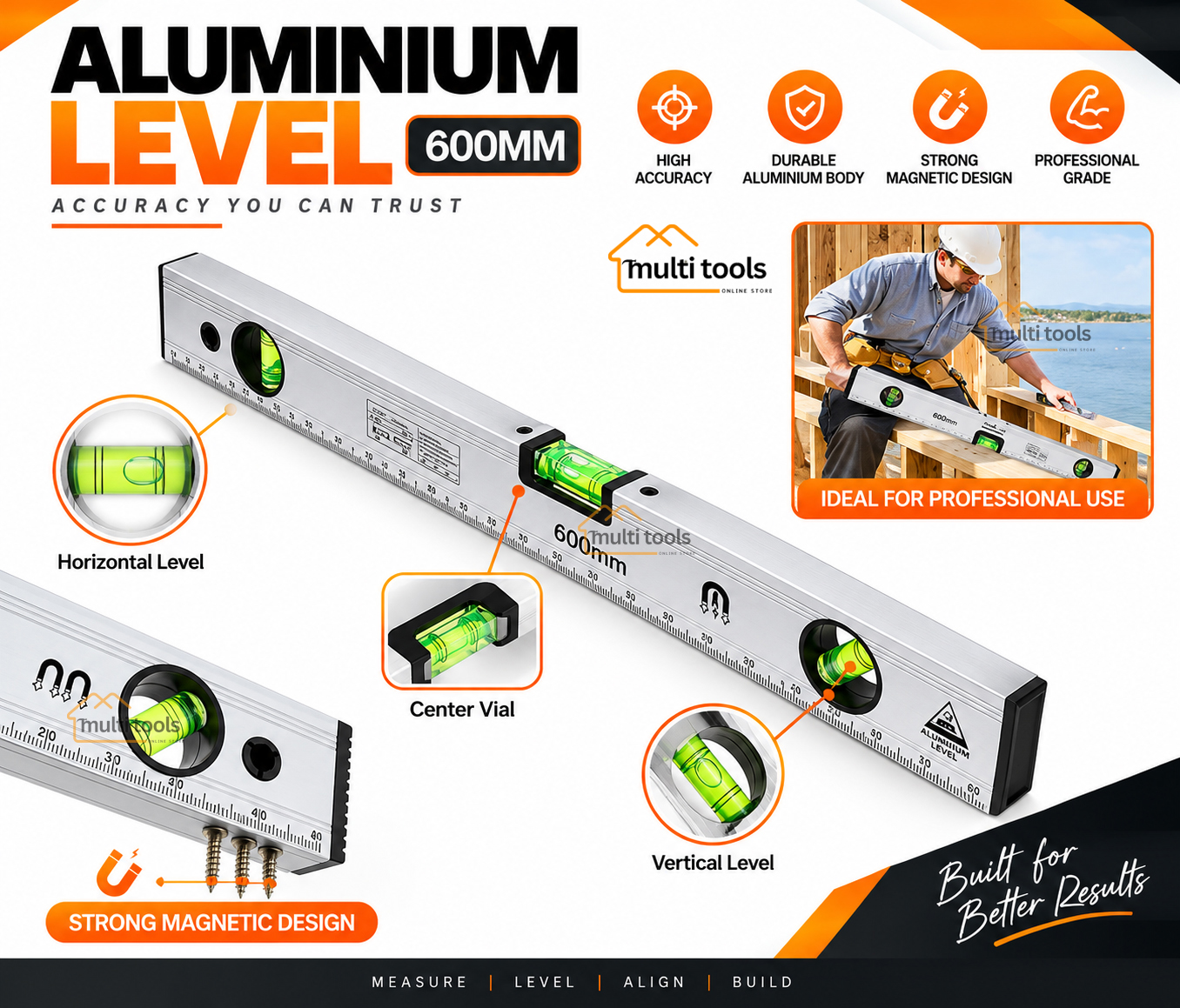 Aluminium Level 24" / 600mm