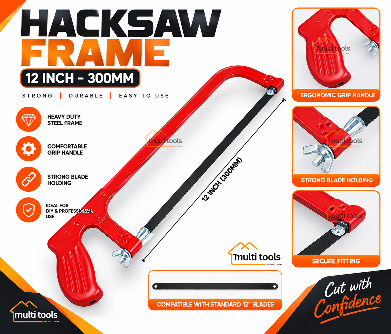 Hacksaw Frame 12'' / 300mm