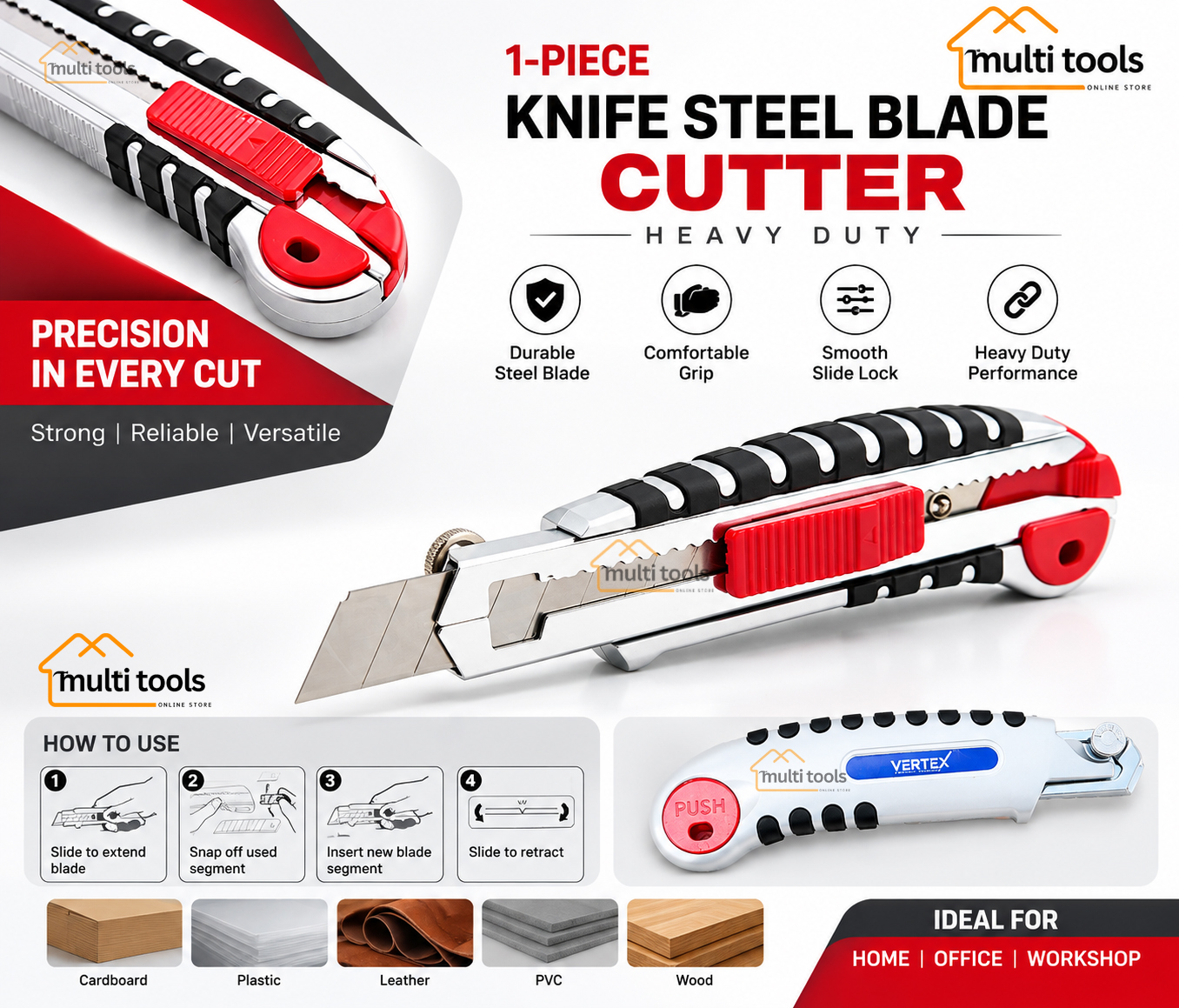 Heavy Duty Knife Steel Blade Cutter