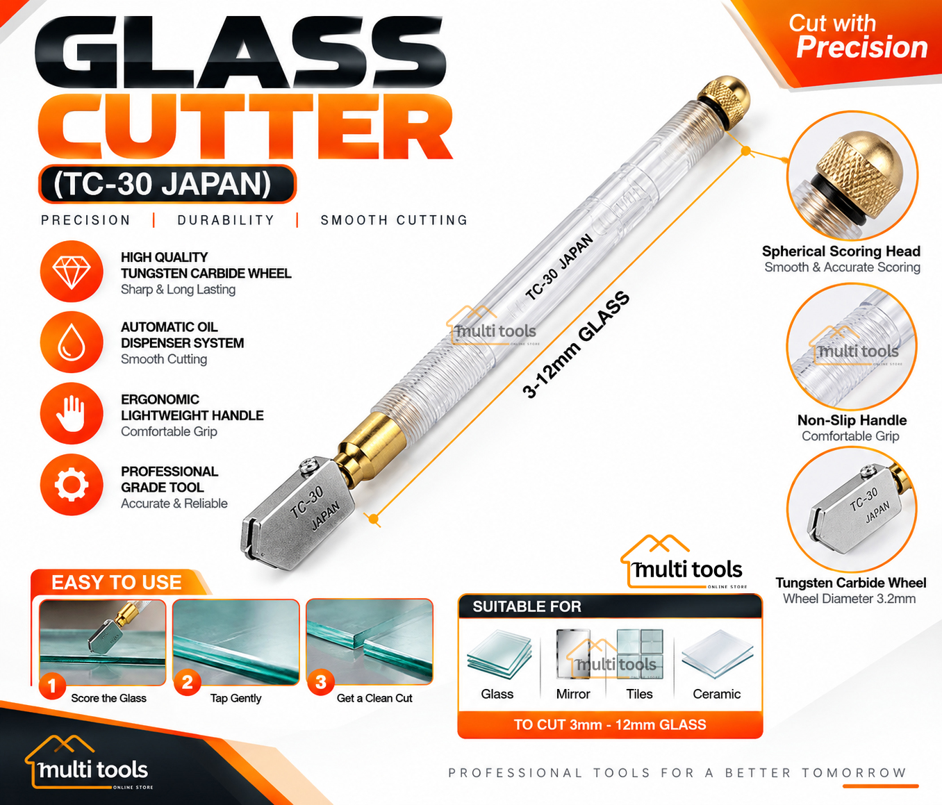Glass Cutter Tc-30.