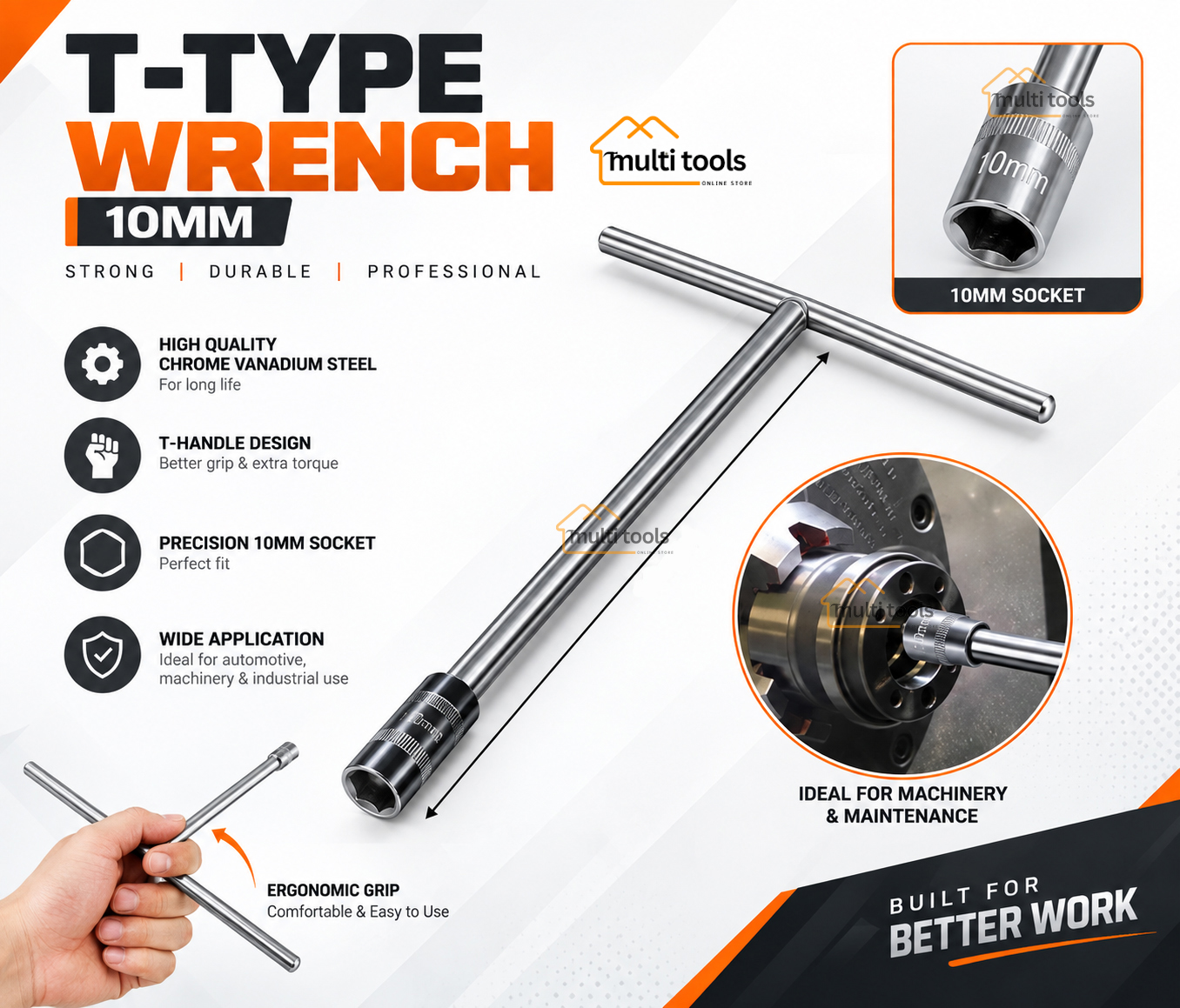T-Type Wrench 10mm