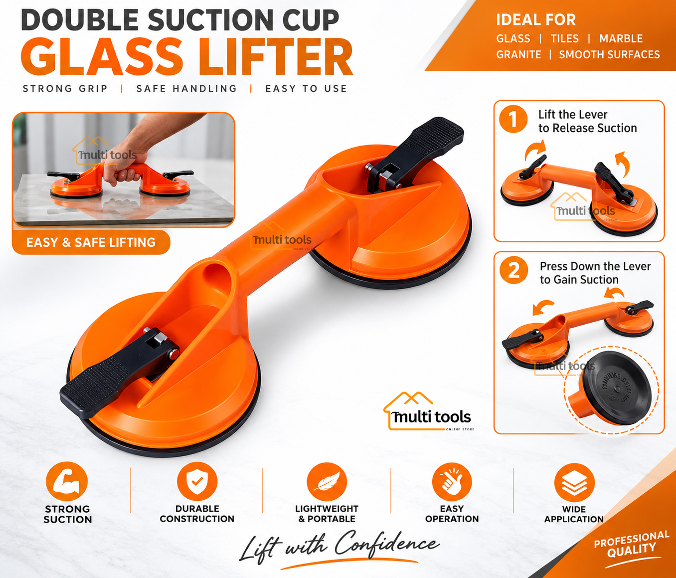 Double Head Suction Lifter