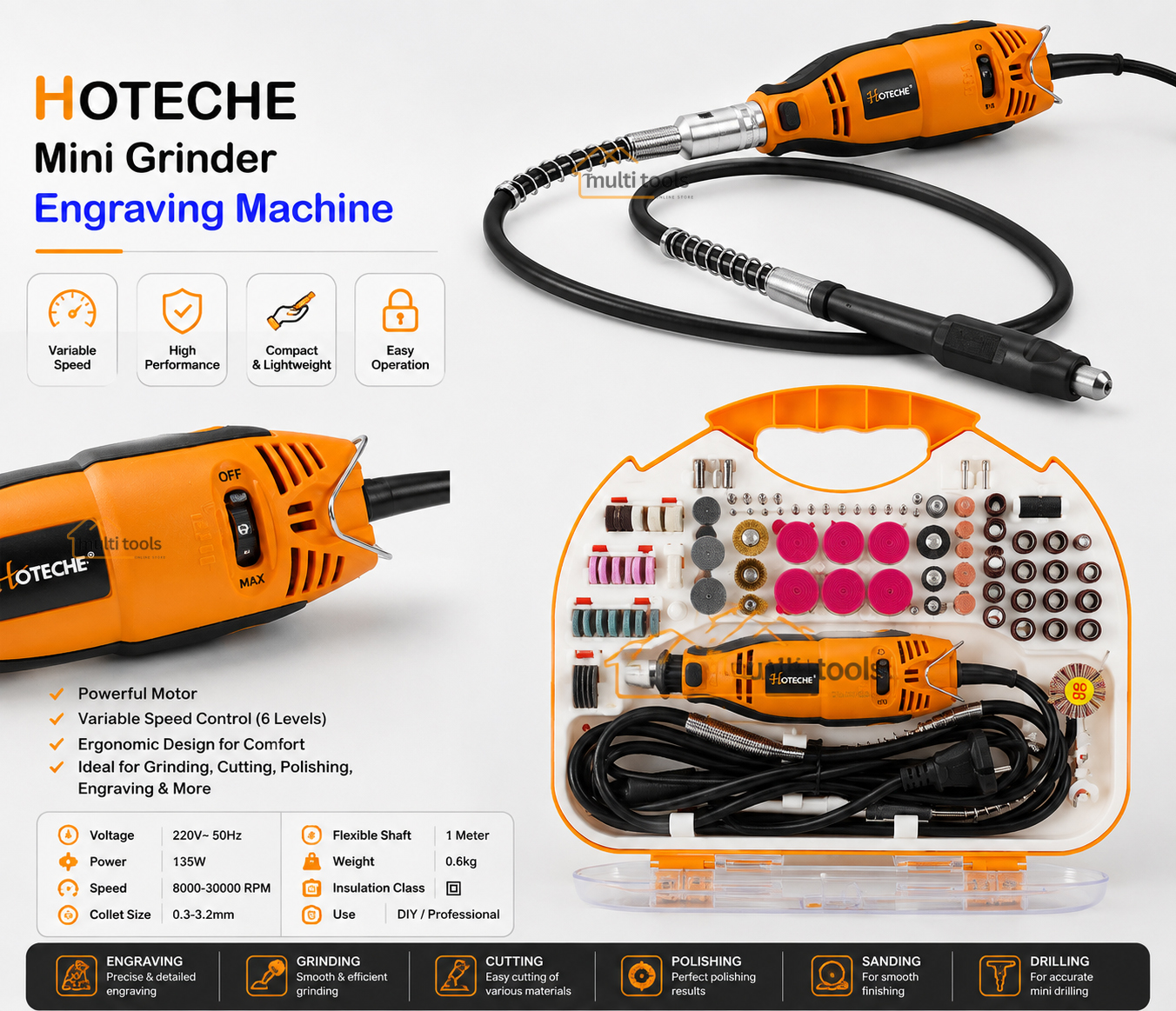 Mini Grinder Engraving Machine