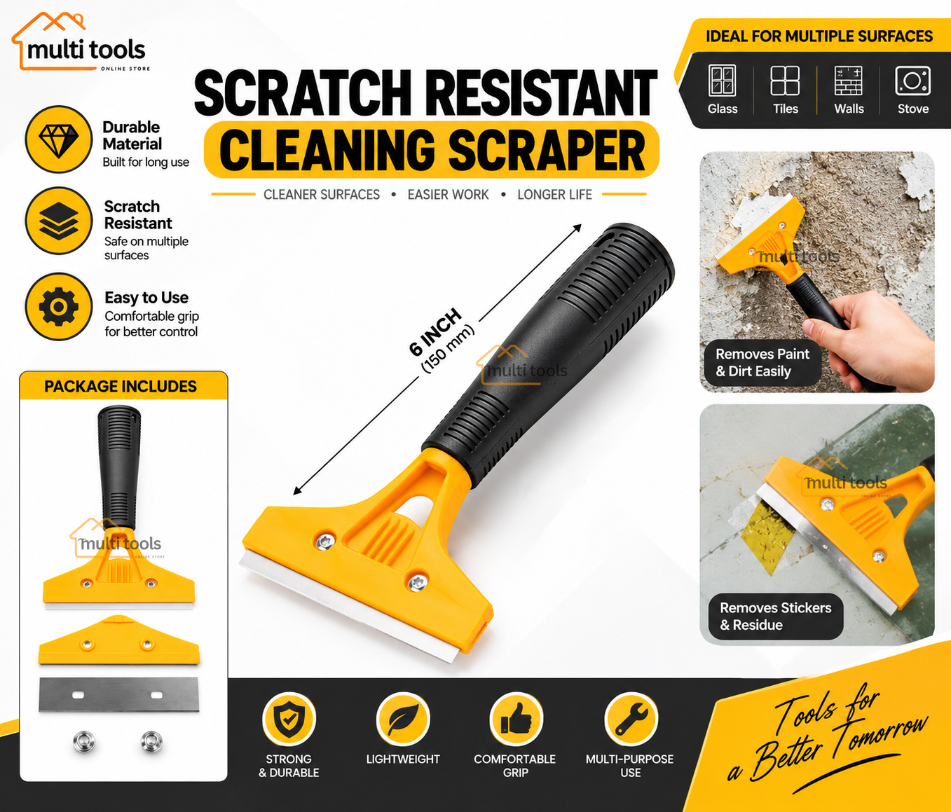 Scratch Resistant Cleaning Scraper