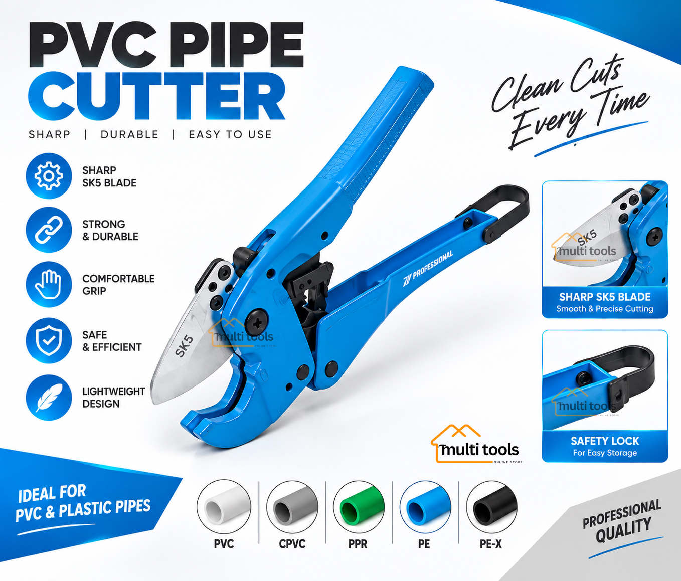 Pvc Pipe Cutter Bt 7021