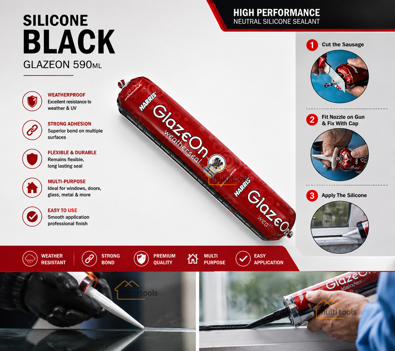 Silicone Black(Glazeon 590Ml)