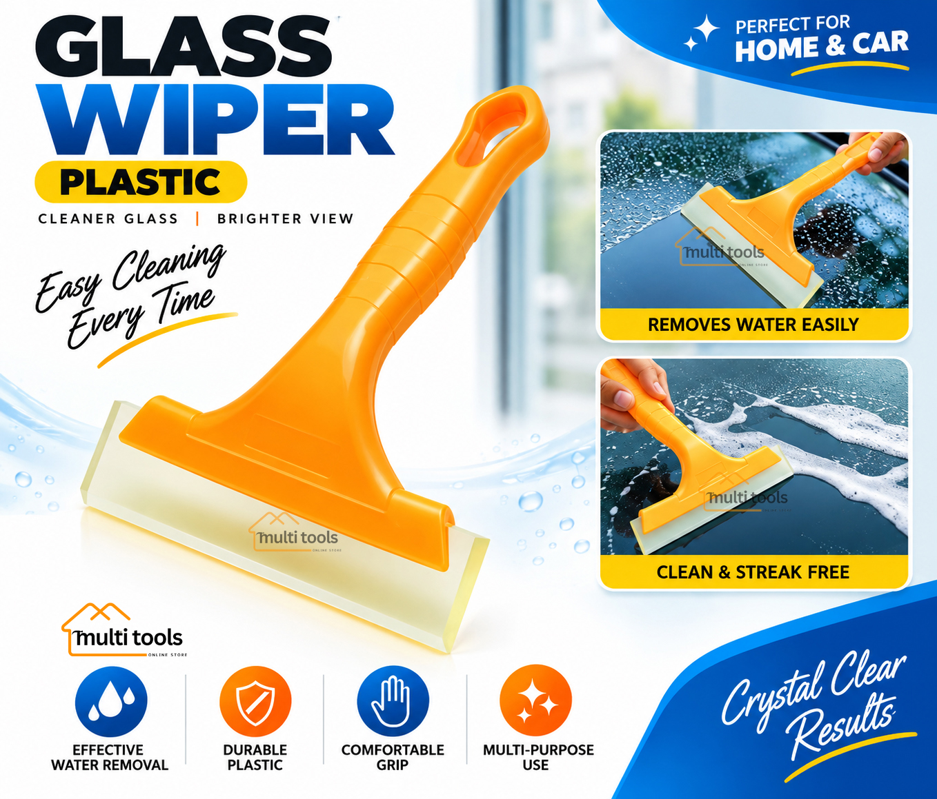 Glass Wiper Plastic