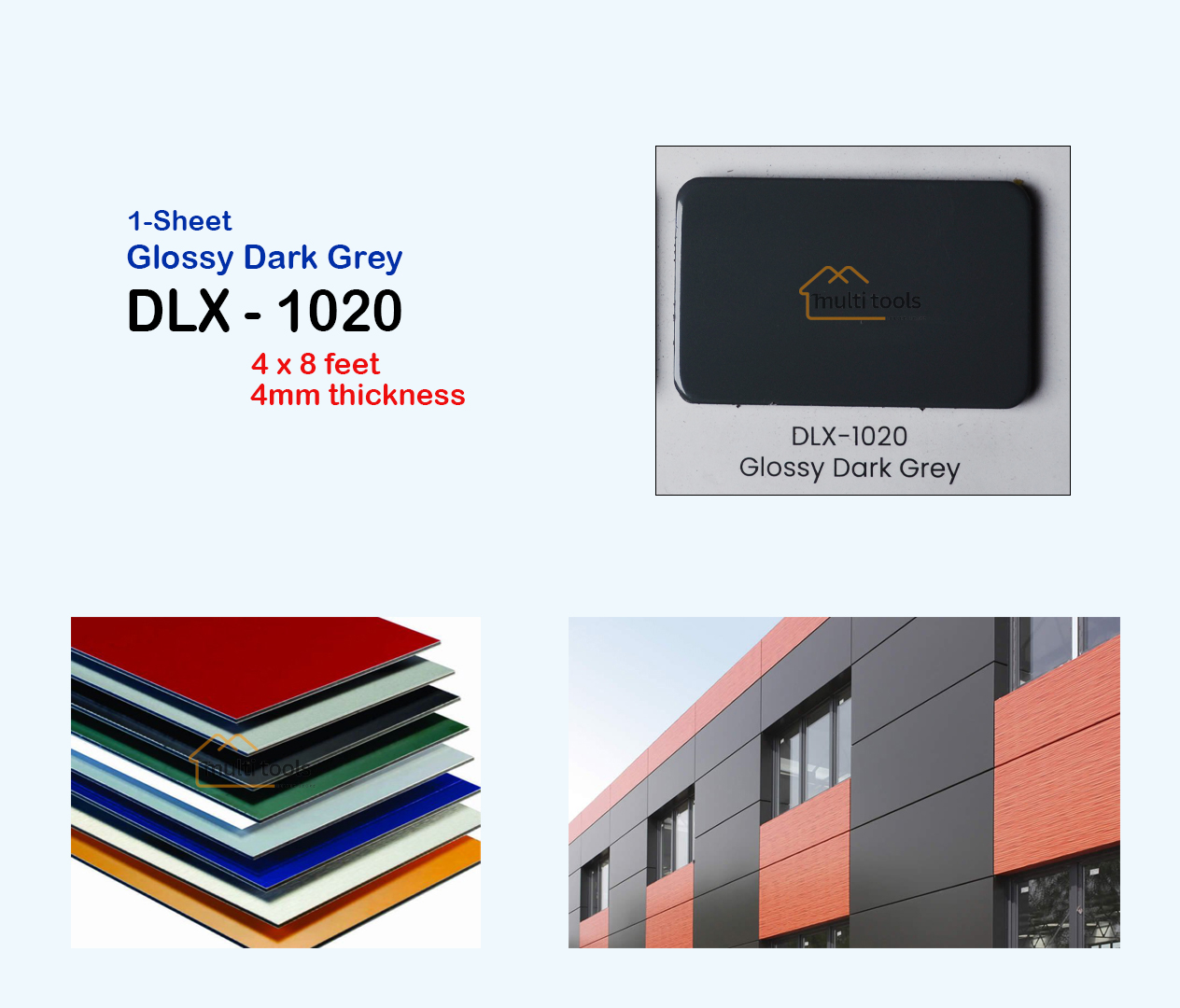 Glossy Dark Grey #1020 (4Mm)