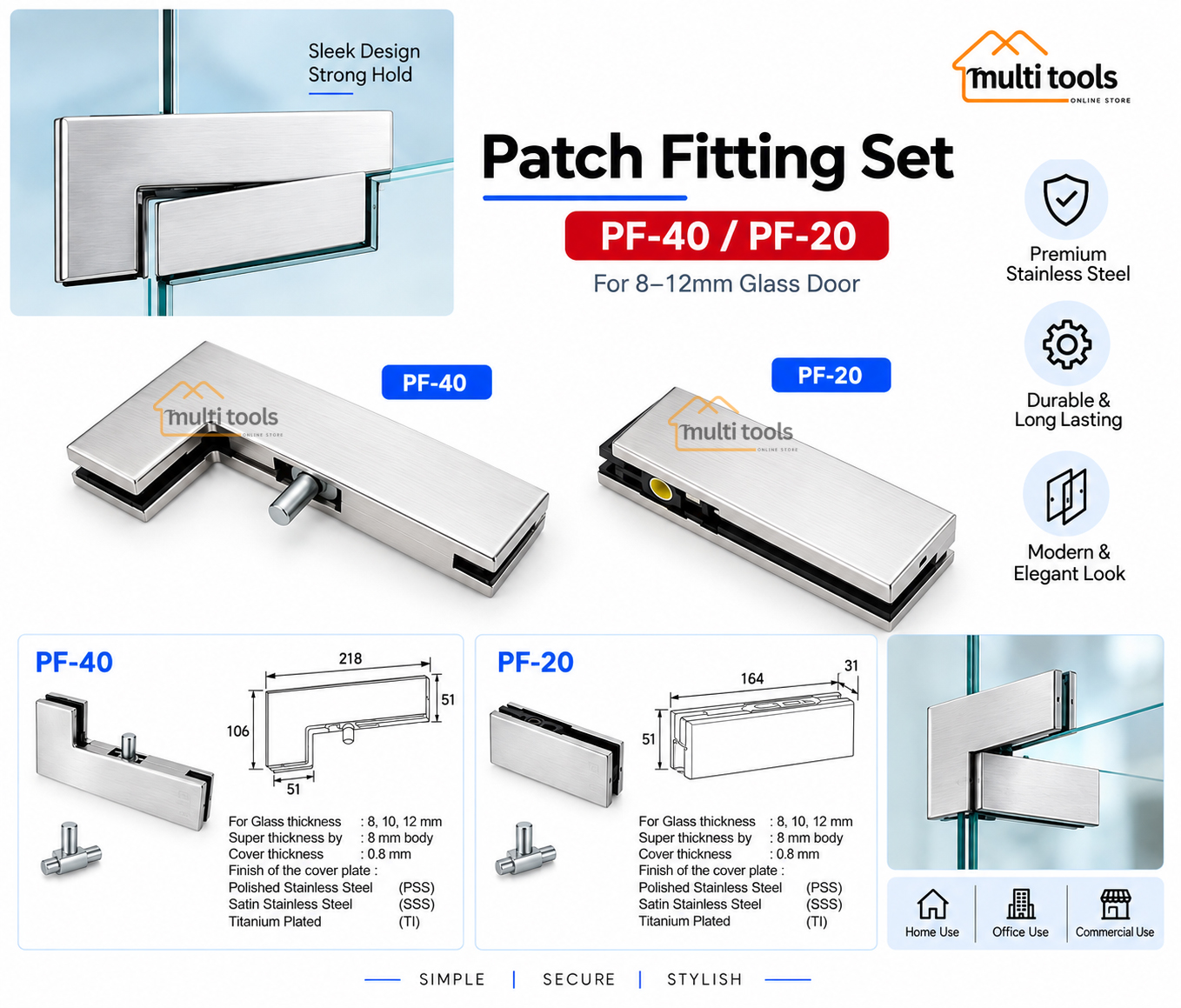 Patch Fitting Set Pf-40/Pf-20