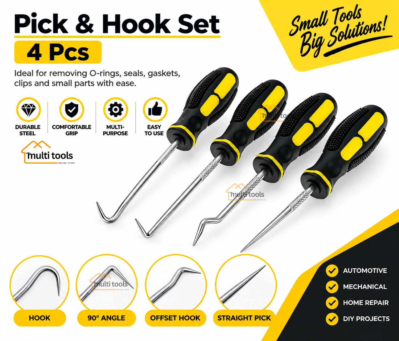 Pick & Hook Set 4Pcs
