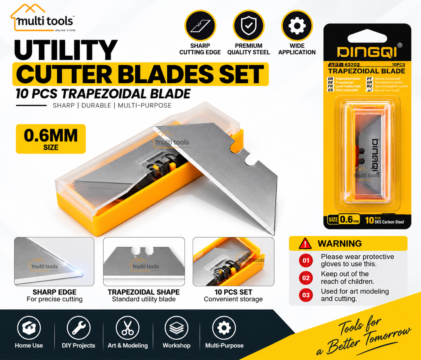 Cutter Blades Set 10 Pieces